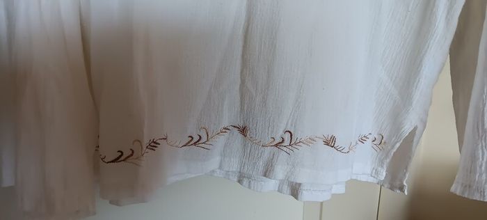 White Embroidered Blouse