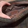 Leather and tweed shoulder bag Image 2