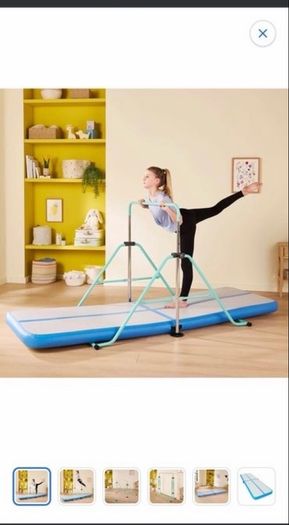 gymnastics mat and bar