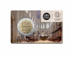 France 2 Euro Commemorative Coin 2025 - The Notre - Dame De Paris.Coincard. BU