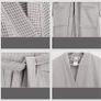 Brand New Unisex Waffle Pique Bathrobe Lightweight Image 5