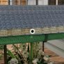 Raised Garden Bed with Bird Protection Net and Sunshade, Metal Housing, 230x110x110 cm, Gray/Green/Black Image 3
