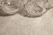 DUBLIN Crystal Milk Jug and Sugar Bowl.