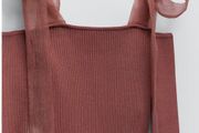 Zara knit top with contrast straps New size Large