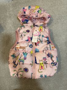 New Hooded body warmer pink size 12-24 months