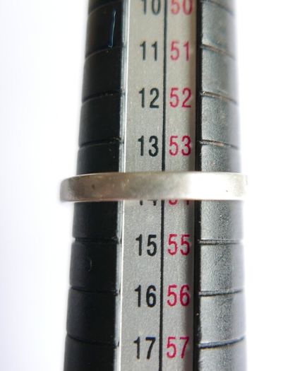 Vintage 925 Sterling Silver Three Stone Ring - size N - 5,2g