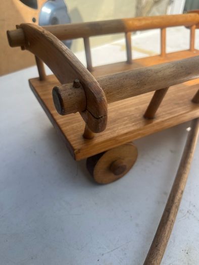 Vintage pull along wooden toy
