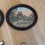 Two Antique oval pictures in beautiful wooden frame Image 3
