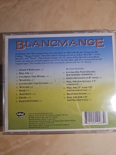 Blancmange CD  - Happy Families...Plus