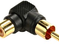 main image for ad New 90 Degree Angle RCA Male RCA Female Adapter Right Phono Socket Plug #193