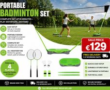 Badminton Net Set with Base