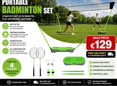 Badminton Net Set with Base
