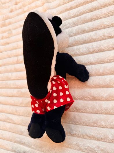 Vintage Looney Tunes Pepe Le Pew Skunk Plush Red Heart Boxers 1997 approx. 35 cm. Please see photos