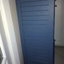 Blue and cream wooden drinks cabinet Image 6
