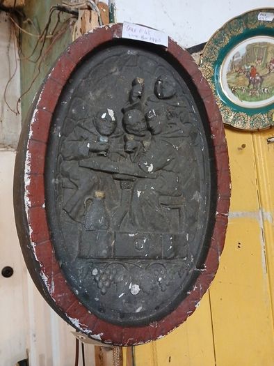 wine case with vintgae bottles.