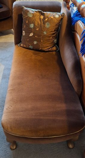 Chaise lounge with matching armchair