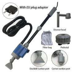 20/28W Electric Aquarium Fish Tank Water Change Pump Aquarium Cleaning Tool Water Changer Gravel Cleaner Siphon Filter Pump