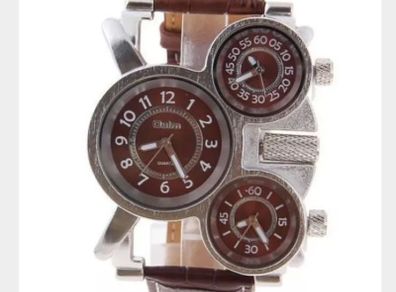 Men's Brown Leather Watch