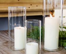 Hurricane candle jars