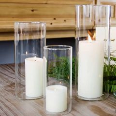 Hurricane candle jars