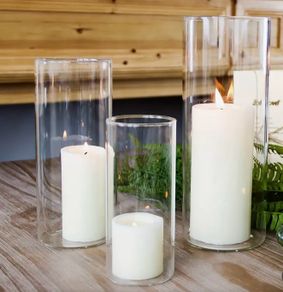 Hurricane candle jars