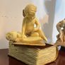 Vintage Cherub Decor SetBookTrinket Box &column Image 2
