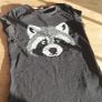 Fantastic M&S Racoon Sequin TShirt Age 5 to 6 Yrs Image 4