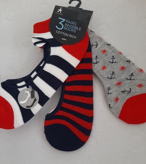 3 new pairs invisible socks