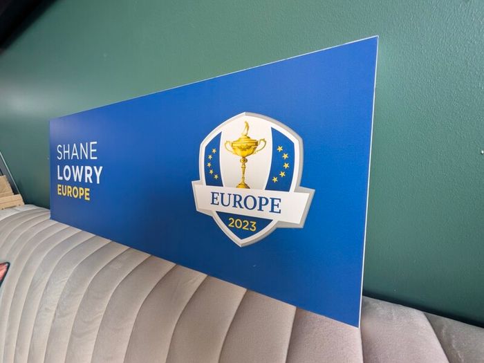 Ryder Cup Memorabilia - Practice Area Sign Shane Lowry