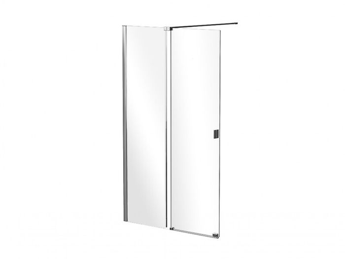 BESCO Sliding Walk-In Shower Enclosure Chrome 120X200cm