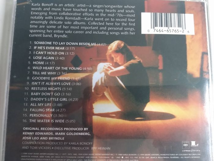 Karla Bonoff - All My Life Best Of CD (1999) US Legacy Compilation CK65765 VG+