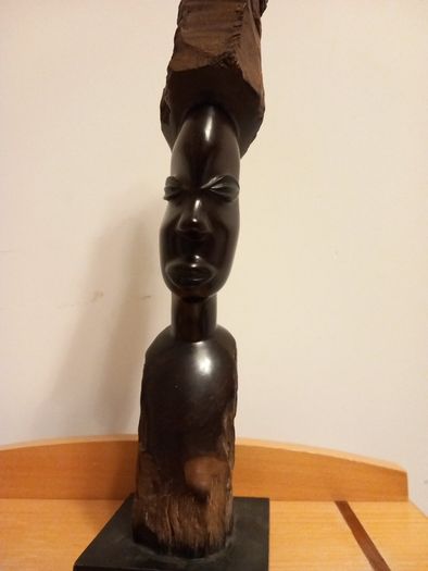 Statue Ebony  Tribal figurine Hand made