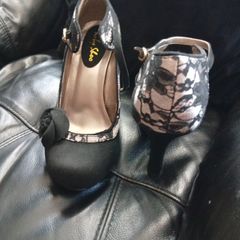 Black and cream ruby shoo