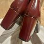 Burgundy Patent Boots Image 4