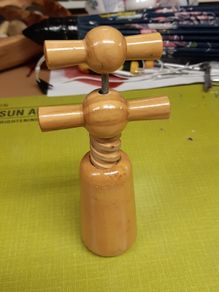 Cork screw wooden
