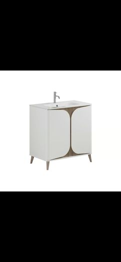 Tambour crosswater floorstanding 600 SALE 50% of rrp  with worktop are basin