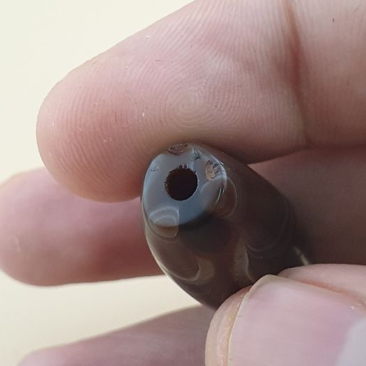 Vintage Yemeni Suliemani Natural Eye Agate Bead Amulet