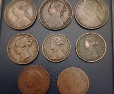 Victoria Penny & Half Penny Job Lot