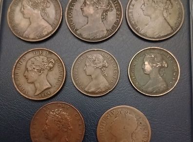 Victoria Penny & Half Penny Job Lot