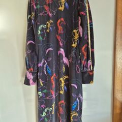 Joanne Hynes Velvet Dress Colourful Face Print Medium
