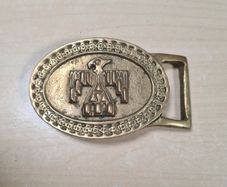 Vintage Brass Belt Buckle Native American Phoenix Thunderbird