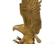 1970s American brass Eagle Sculpture