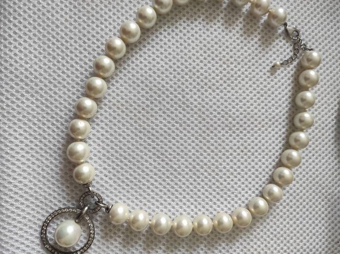 Sterling silver pearl necklace