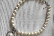 Sterling silver pearl necklace