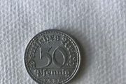 1922 German 50 Pfennig coin