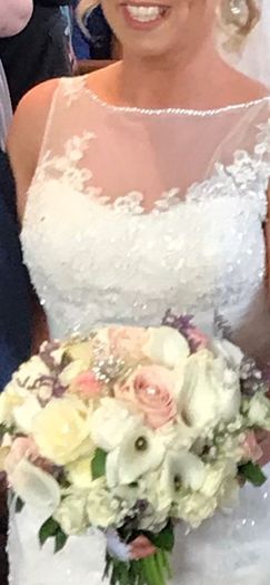 Wedding dress & accessories  - size 10