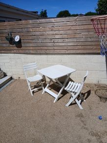 Garden table and chairs