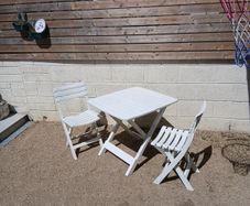 Garden table and chairs