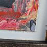 Original John Dunne Irish Abstract Artwork Swing 2002 Framed 36 x 36 cm Image 2