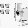 Electric Cheese Grater Salad Maker, 200W Salad Shooter, Electric Vegetable Slicer Shredder Chopper for Fruits with 5 Attachments Image 7